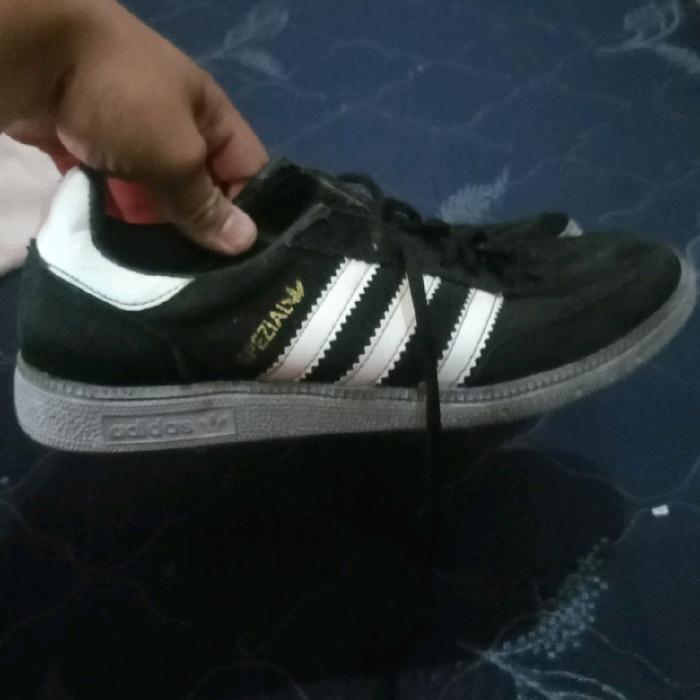 Adidas spezial hitam size 43 original 100% mulus 90%minus no box aja second like new