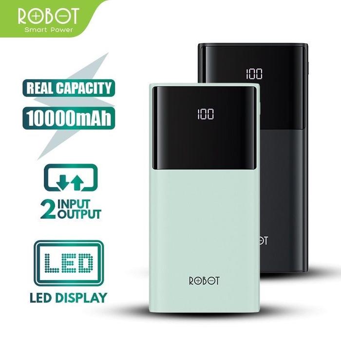 ROBOT POWERBANK Digital RT190 RT190S 10.000MAH FAST CHARGING INDIKATOR DIGITAL DUAL INPUT MICRO TYPE