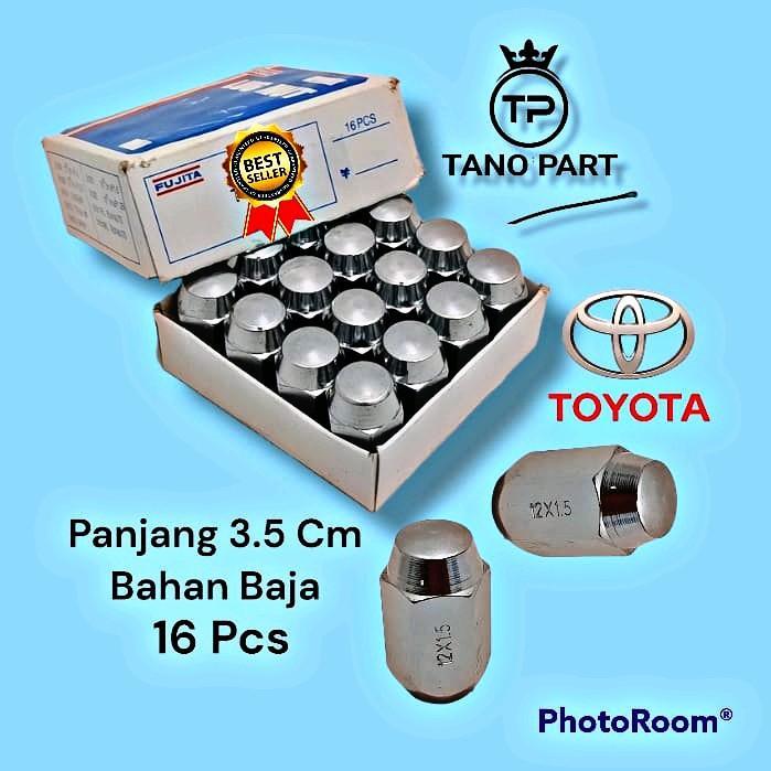 PREMIUM Mur Baut Roda Lugnut Racing Mobil Toyota Yaris Rush Bahan Baja Berkualitas Car