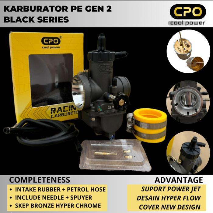 CPO Cool Power Karburator PE GEN 2 Karbu Pe28 24 26 30 Black Series Skep Bronze Hyper Chrome