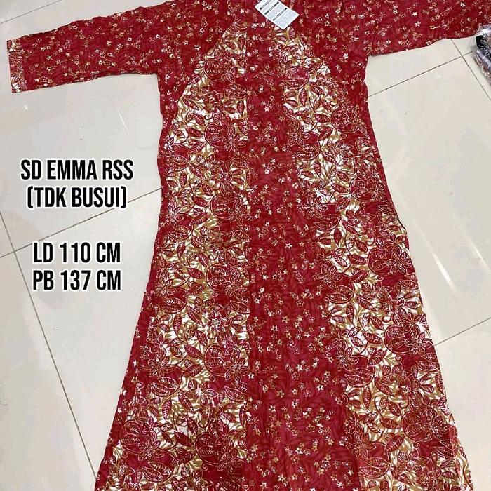 Gamis panjang Batik Luza motif bunga