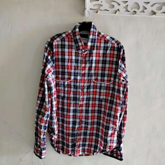 kemeja pria double pocket SIZE L zaraman
