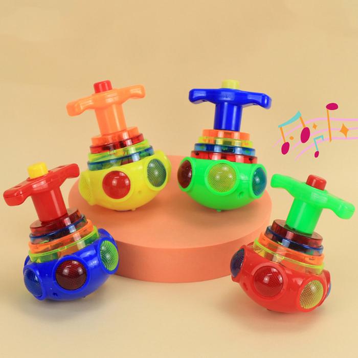 Mainan Gasing Led Anak Gangsing Bisa Nyala Musik - Gasing Lampu Led Dan Musik - Mainan Viral Gasing 