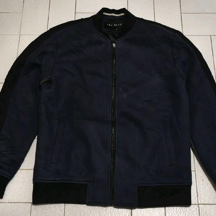Jaket Casual Bomber Tebal TBJ Nearby Navy
