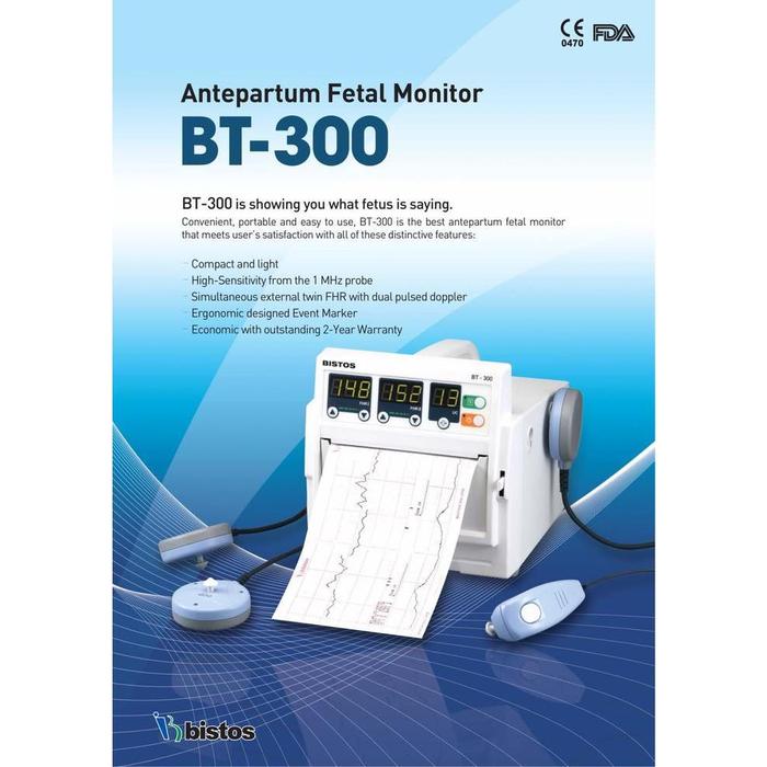 PROMO GUYS Fetal Monitor-CTG Bistos BT-300 Dual Fetal Monitor PREMIUM