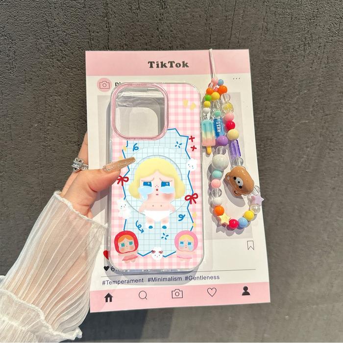 Crybaby Kotak Merah for case iPhone SE3 XS 6s 14 XR X XS 8 Max PlusProMax 11 Plus 7Plus 12 SE2 6 13