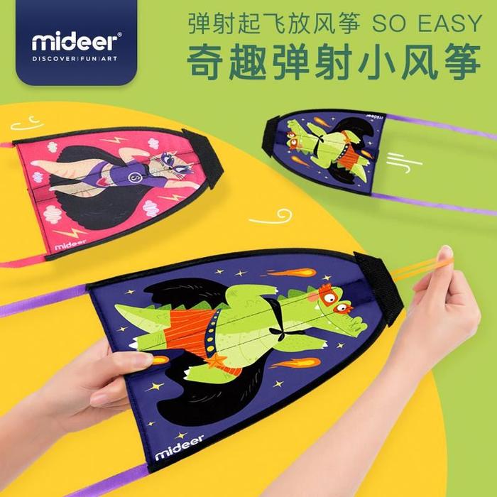 Mideer Wacky Flyer Dragon Mainan Edukasi Anak Layang Layang Elastis Naga Terbang