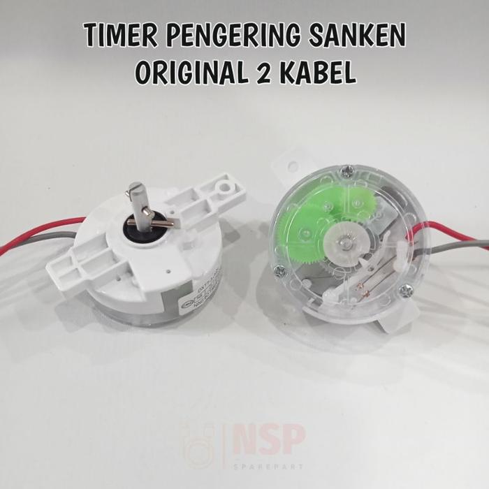 Timer Pengering Mesin Cuci 2 Tabung Sanken Original 2 Kabel