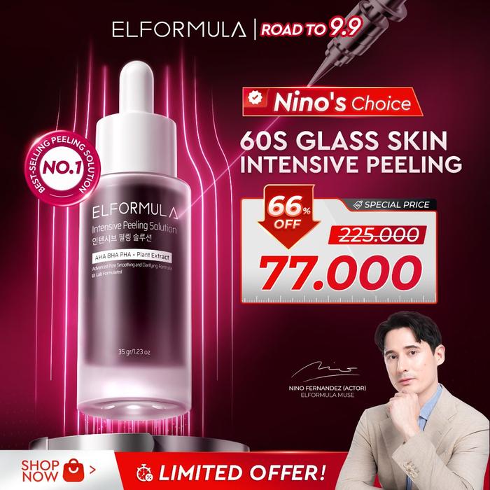 [TURUN HARGA] ELFORMULA Intensive Peeling Solution 35 gr - Peeling Serum Dark Spot Glass Skin Eksfol
