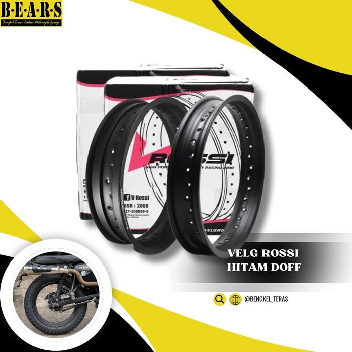 Velg Motor Rossi Hitam Doff Original Kawasaki W175 Atau Motor Custom