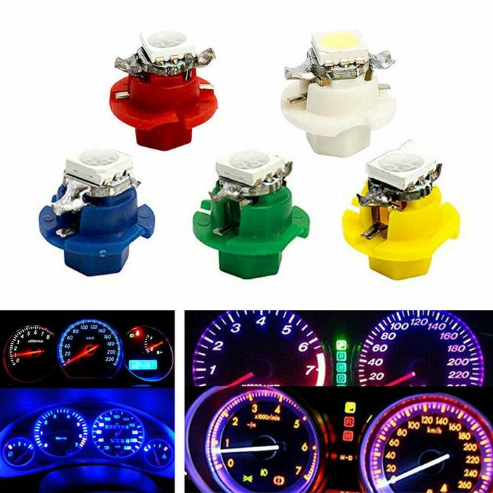 50 Buah/Set T5 B8 4D 5050 1SMD Indikator Mobil LED Lampu Cluster