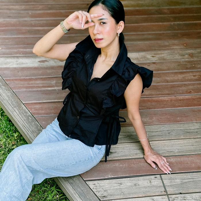 Aluna Top Ruffle - 626, Atasan Wanita Terbaru