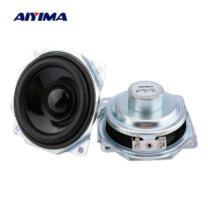 AIYIMA 2Pcs 3 Inch Full Range Speaker Waterproof 4 Ohm 10W Neodymium