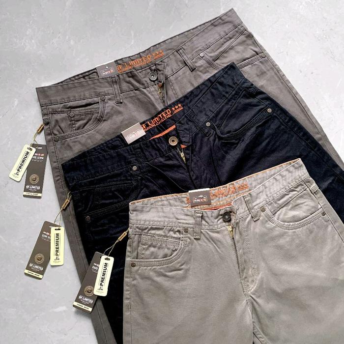 GfLimited Celana Panjang Chino Pria Dewasa Formal Casual Bahan Premium Anti Geser Nyaman untuk Kerja