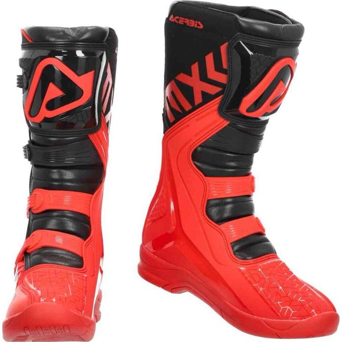 Sepatu Boots Acerbis X-Team Red Black Boots Acerbis Motocross Trail X Team Ori
