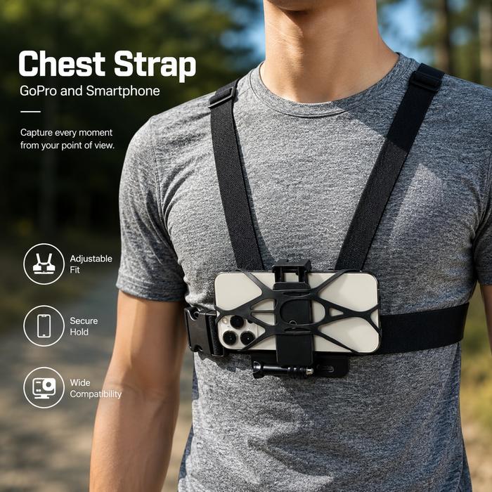 Mutiaramall - Chest Strap Kamera | Harness GoPro Smartphone | Holder Kamera Dada