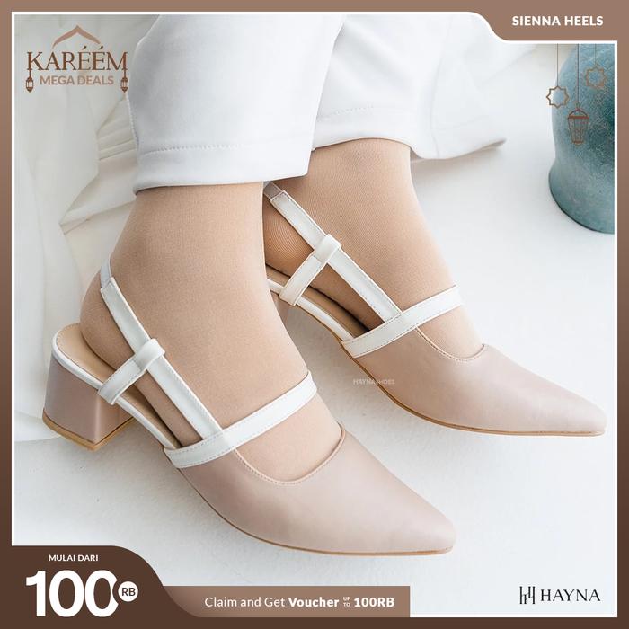 HAYNA Sienna Heels - Nude Ivory  Sepatu Terbaru Dari HaynaShoes Dengan Design Chic Dan Kekinian Warn