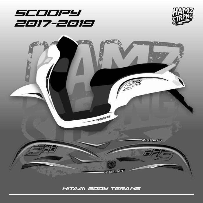 Striping Transparan Scoopy 2017-2019 Combine Proper Style OSEAN