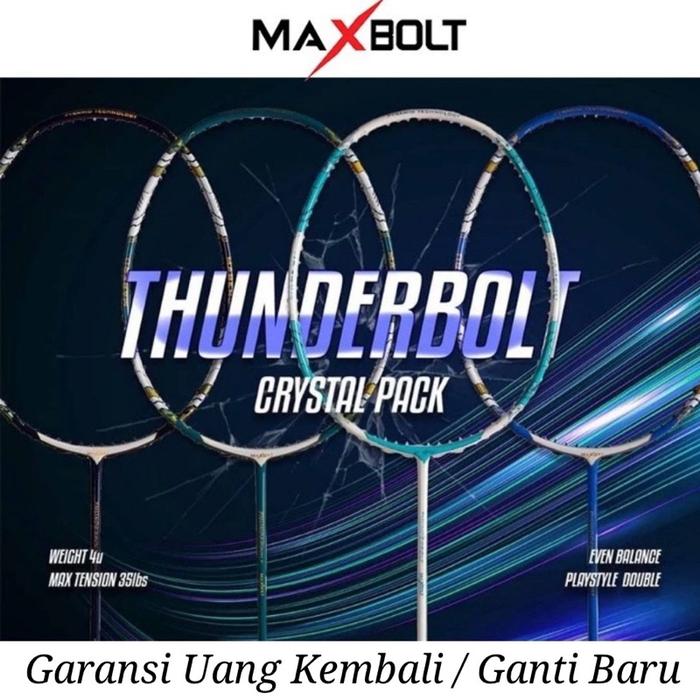 [ ORIGINAL ] Raket Badminton MAXBOLT THUNDERBOLT 35 Lbs 100% Original