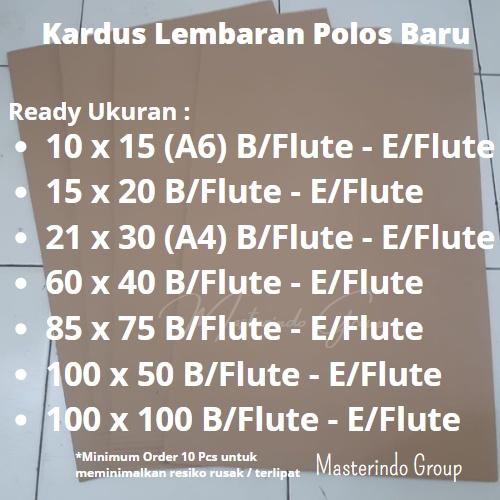 Kardus Lembaran 100x100 Cm