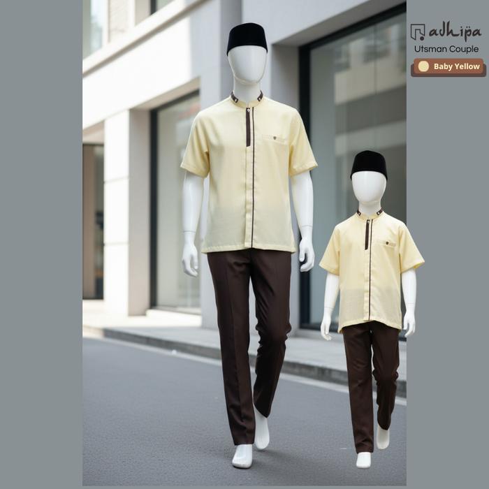 Koko Couple Adhipa Utsman Laki-laki Ayah Anak by Adhipa warna Baby Butter Yellow