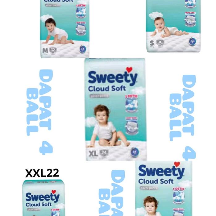 Sweety Silver Could Soft S38 M32 L28 XL24 XXL24 4 BALL