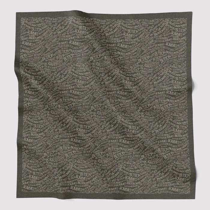 Buttonscarves Waves Monogram