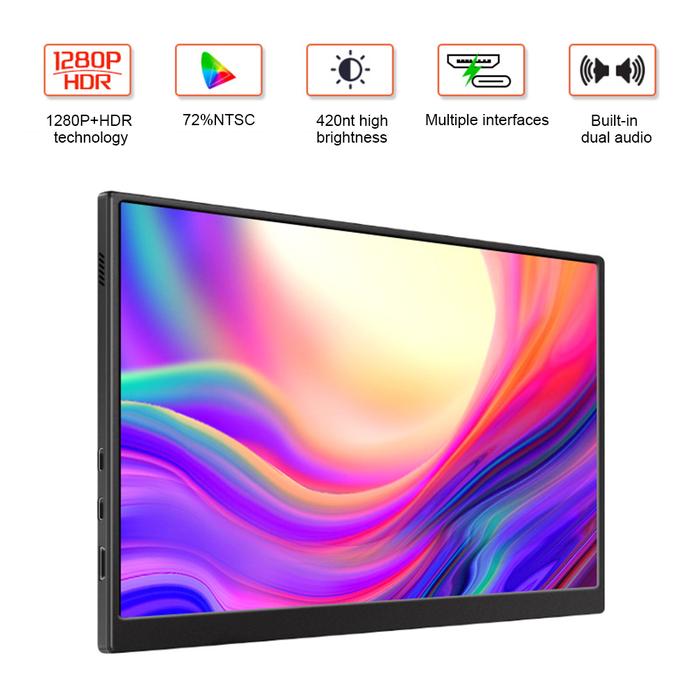Portable IPS Monitor HDMI-compatible Touchable Monitor Built-in