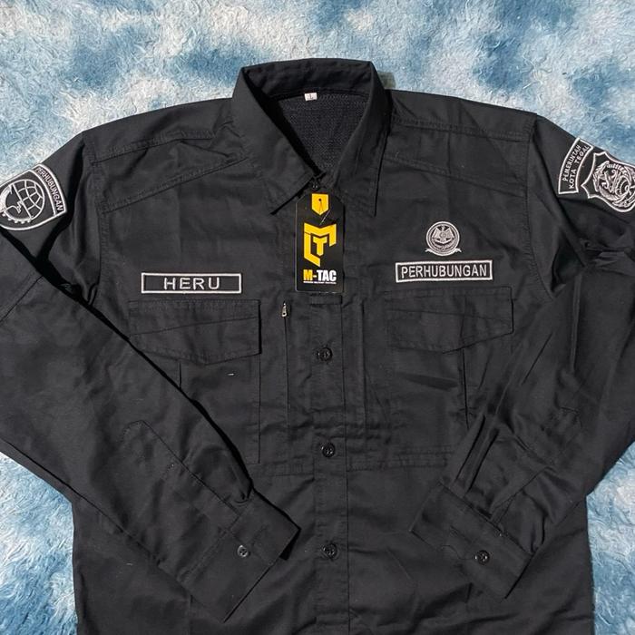 SERAGAM TACTICAL DISHUB/KEMEJA TACTICAL DISHUB FULL BORDIR TIMBUL 3D/KEMEJA TACTICAL LENGAN PANJANG/