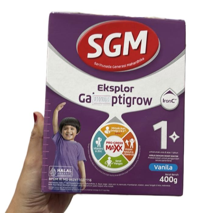 SGM Eksplor Gain Optigrow 1+ Rasa Vanilla 400 g