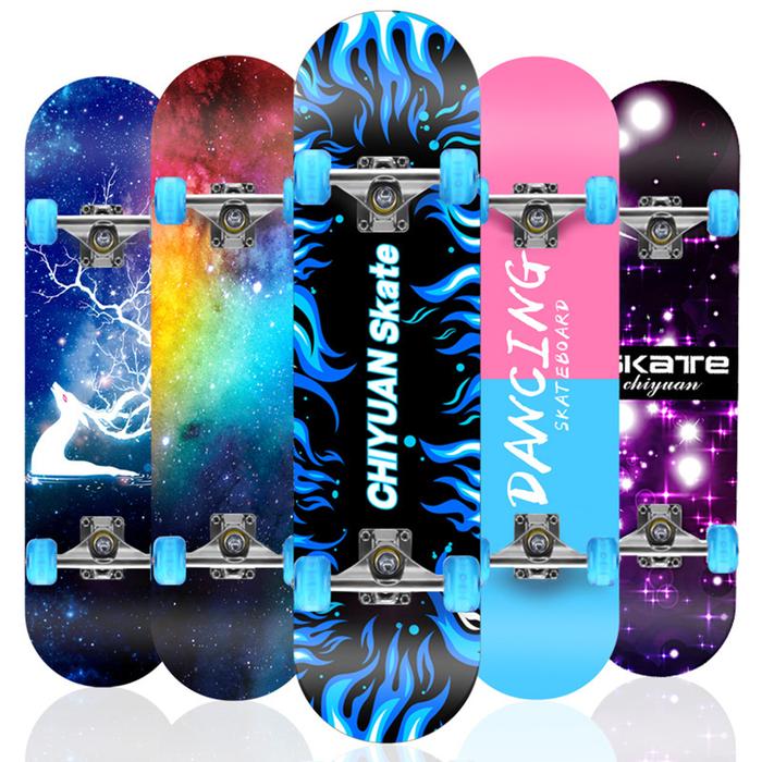 Skateboard Jalan Pemula Dewasa Anak-anak Rocker Ganda Roda