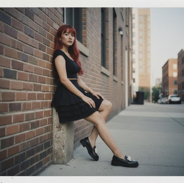 Sweet Black Rebellion Skort