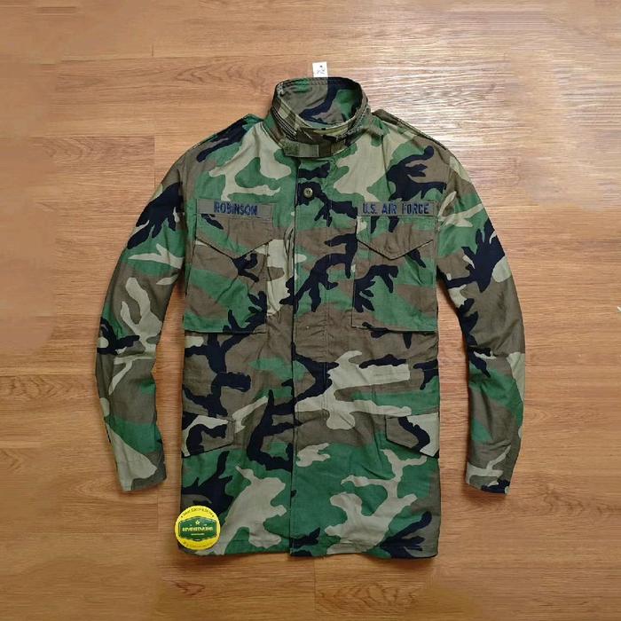 Vintage m-65 camo military canvas jacket