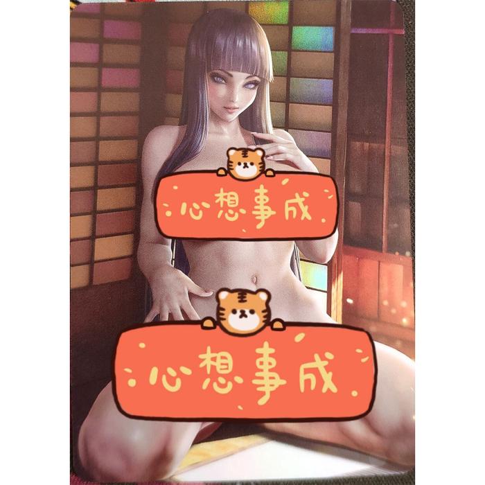 Naruto Hyuga Hinata Gentleman Flash Card y Animation Girl Nude