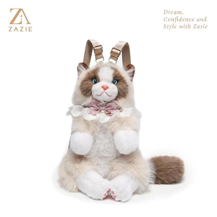 ZAZIE- Tas ransel boneka kucing lucu premium free sisir Tas ransel kucing cute 3 warna(7001)
