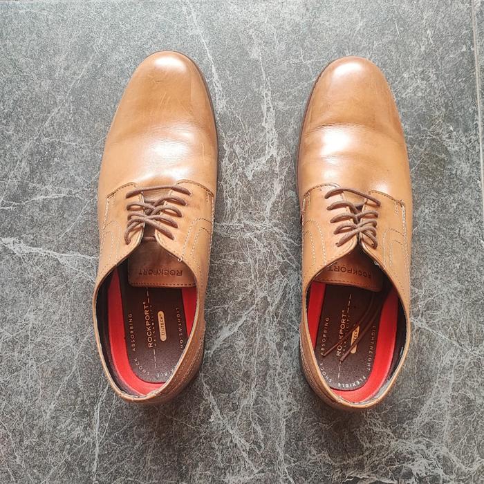 Rockport Sepatu Pantofel Pria Original Kulit Asli Nyaman & Elegan Model Rockport 100% Original