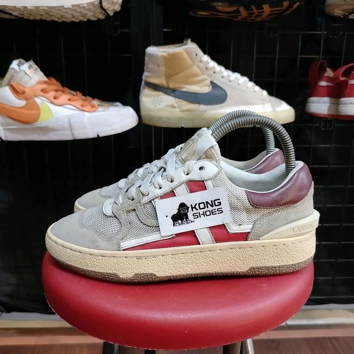 SEPATU LANVIN CLAY WHITE GOLD RES 36