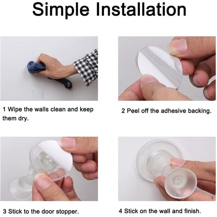Door Stopper Silikon Elastis Bantalan Penahan Benturan Pintu Kaca Kayu Stainless Anti Bentur Tabraka