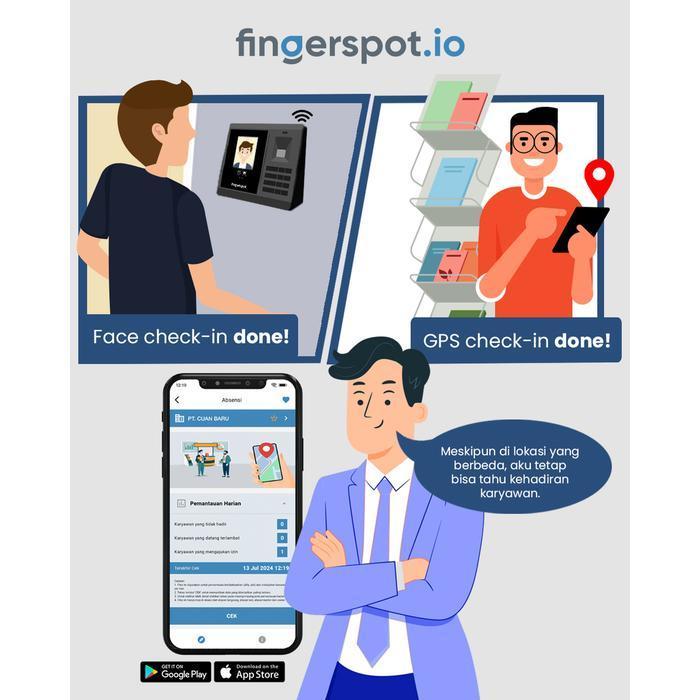O!!! Layanan Mesin Absensi Online Fingerspot Io (Per Mesin Absensi/1 Tahun)