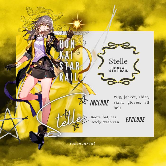 Honkai Star Rail Stelle Costume Cosplay Rental Fullset Kostum Cosplay Honkai Star Rail Stelle Sewa F