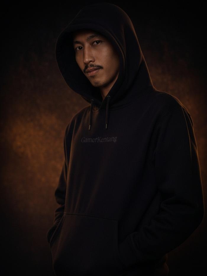 Hoodie Hitam Gamer Kentang Official