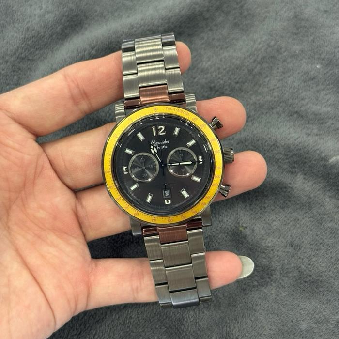 AC 6478 Jam Tangan Pria Alexandre Christie 6478 Stainless Steel