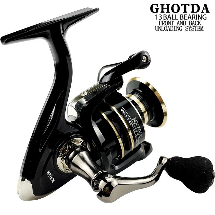 GHOTDA Metal Spools Spinning Fishing Reel Fishing Reels Saltwater