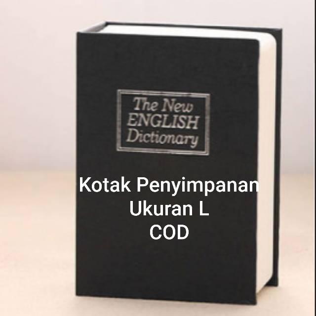 Brankas Mini Model Buku Kamus / Brankas penyimpanan uang / Brankas anting / Brankas tahan api / Bran