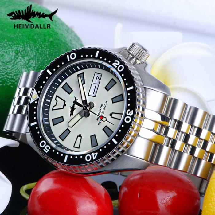 HEIMDALLR Sharkey SKX007 Vintage Diver Watch Mechanical Men Watches