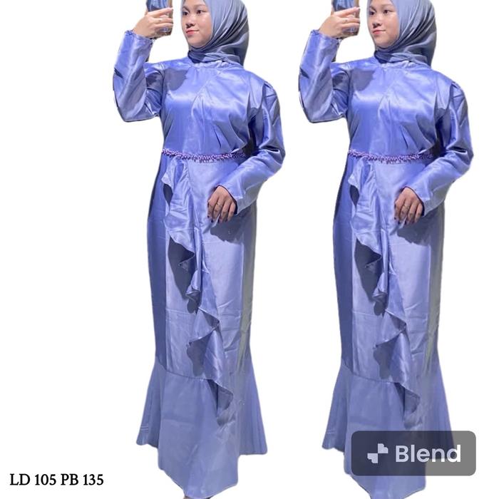 PAKET GAMIS 3pcs 100.000, dress satin maxmara span duyung Mewah Gamis Muslim Wanita/ gamis satin/ ga