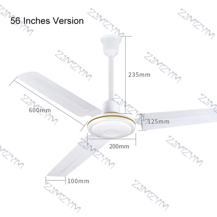 Ceiling Fan 48/56 Inch Ceiling Fan without Light Simple Ceiling Fan