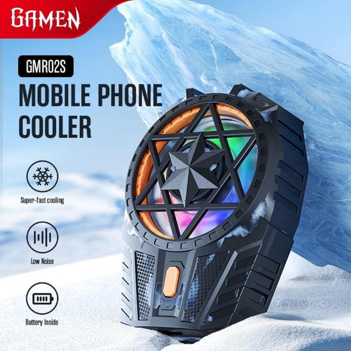 GAMEN GMR02S Cooling Fan HP Cooler Tanpa Kabel Kipas HP Gaming Fancooler Pendingin HP Untuk Game Rad