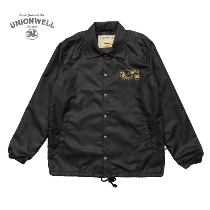 Unionwell Windbreaker Jacket Gold Stamp Black