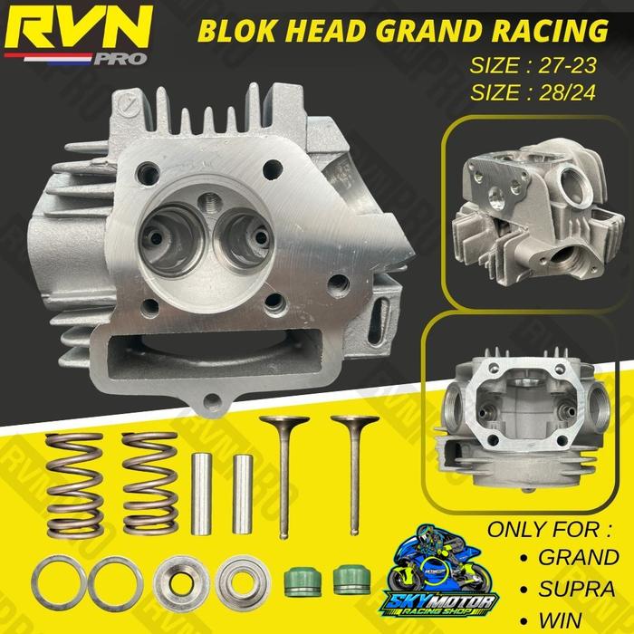 CYLINDER RVN RACING BLOCK BLOK HEAD SUPRA X FIT NEW LAMA REVO LAMA LEGENDA WIN ASTREA GRAND PRIMA 24